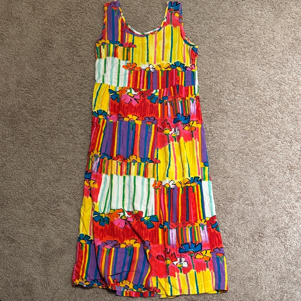 Jams World Multicolor Artistic Dress